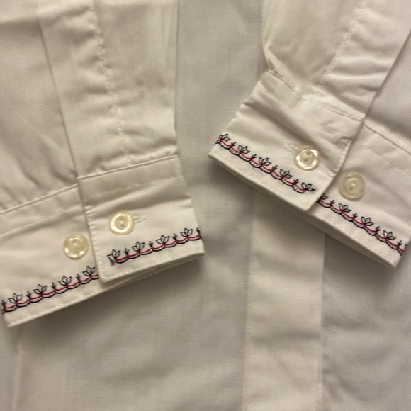 Embroidered Shirt White LARGE - Picture 4 of 10